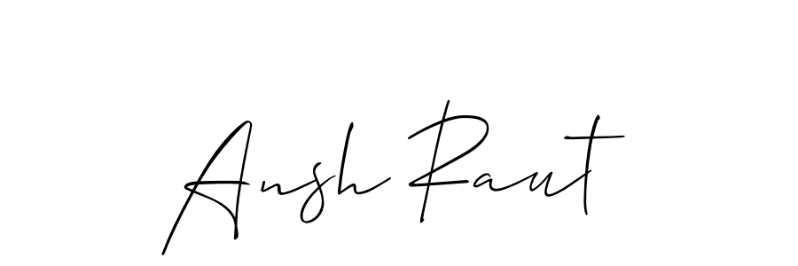 Also we have Ansh Raut name is the best signature style. Create professional handwritten signature collection using Allison_Script autograph style. Ansh Raut signature style 2 images and pictures png