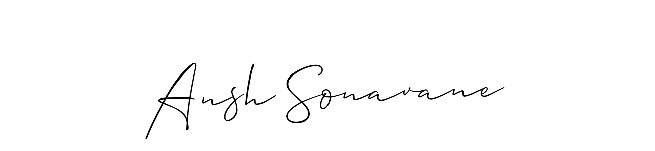 Also we have Ansh Sonavane name is the best signature style. Create professional handwritten signature collection using Allison_Script autograph style. Ansh Sonavane signature style 2 images and pictures png