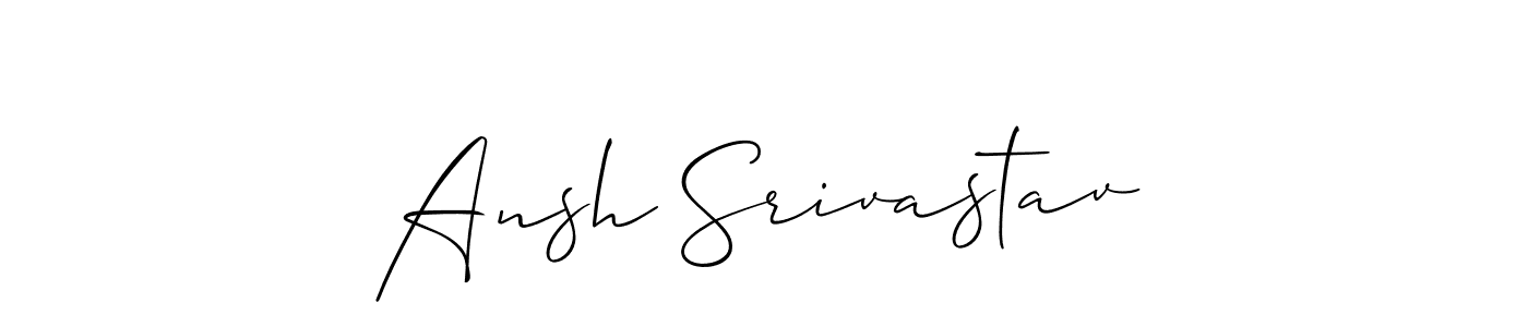 You should practise on your own different ways (Allison_Script) to write your name (Ansh Srivastav) in signature. don't let someone else do it for you. Ansh Srivastav signature style 2 images and pictures png