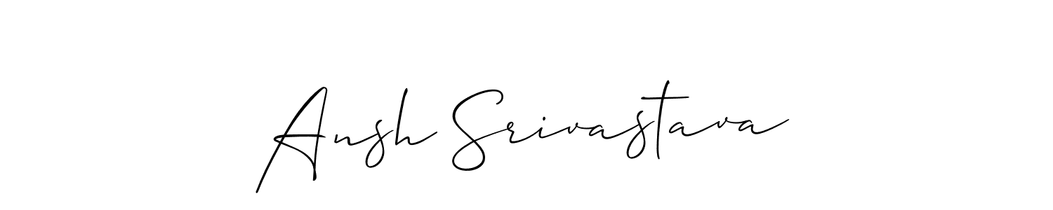 Make a short Ansh Srivastava signature style. Manage your documents anywhere anytime using Allison_Script. Create and add eSignatures, submit forms, share and send files easily. Ansh Srivastava signature style 2 images and pictures png