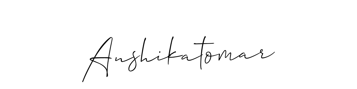 How to Draw Anshikatomar signature style? Allison_Script is a latest design signature styles for name Anshikatomar. Anshikatomar signature style 2 images and pictures png
