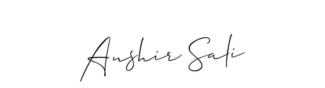 How to Draw Anshir Sali signature style? Allison_Script is a latest design signature styles for name Anshir Sali. Anshir Sali signature style 2 images and pictures png