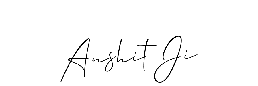 Anshit Ji stylish signature style. Best Handwritten Sign (Allison_Script) for my name. Handwritten Signature Collection Ideas for my name Anshit Ji. Anshit Ji signature style 2 images and pictures png