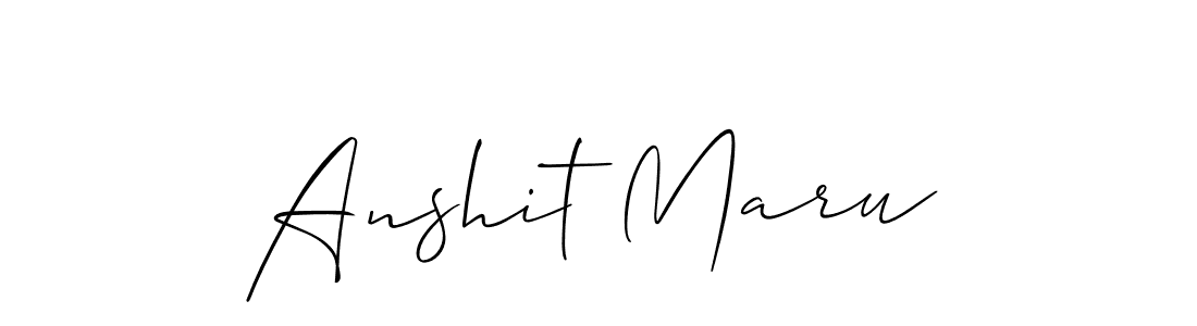 Make a beautiful signature design for name Anshit Maru. Use this online signature maker to create a handwritten signature for free. Anshit Maru signature style 2 images and pictures png