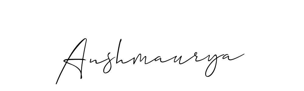 Similarly Allison_Script is the best handwritten signature design. Signature creator online .You can use it as an online autograph creator for name Anshmaurya. Anshmaurya signature style 2 images and pictures png