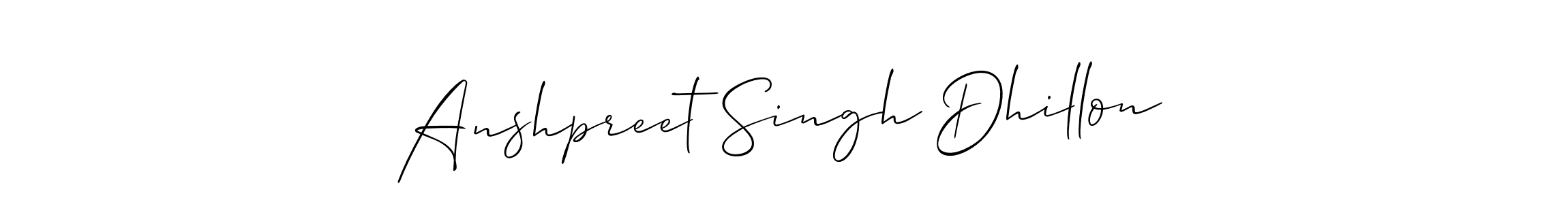 Make a beautiful signature design for name Anshpreet Singh Dhillon. Use this online signature maker to create a handwritten signature for free. Anshpreet Singh Dhillon signature style 2 images and pictures png