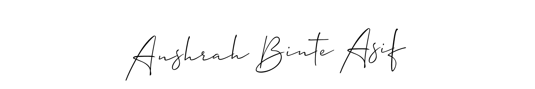 You can use this online signature creator to create a handwritten signature for the name Anshrah Binte Asif. This is the best online autograph maker. Anshrah Binte Asif signature style 2 images and pictures png