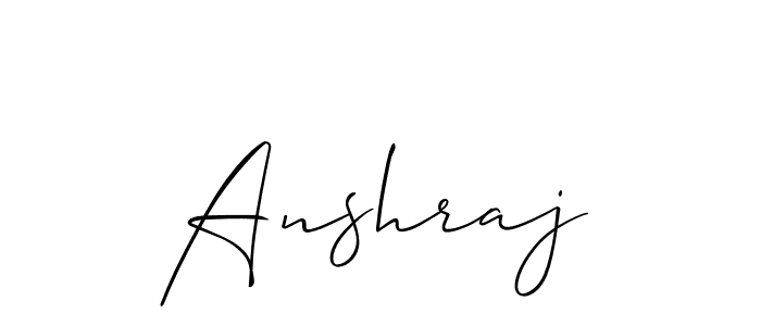 Anshraj stylish signature style. Best Handwritten Sign (Allison_Script) for my name. Handwritten Signature Collection Ideas for my name Anshraj. Anshraj signature style 2 images and pictures png