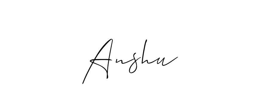 Use a signature maker to create a handwritten signature online. With this signature software, you can design (Allison_Script) your own signature for name Anshu ♡. Anshu ♡ signature style 2 images and pictures png