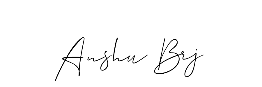 Allison_Script is a professional signature style that is perfect for those who want to add a touch of class to their signature. It is also a great choice for those who want to make their signature more unique. Get Anshu Brj name to fancy signature for free. Anshu Brj signature style 2 images and pictures png