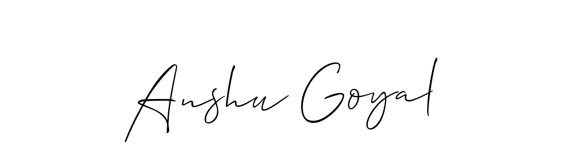 Similarly Allison_Script is the best handwritten signature design. Signature creator online .You can use it as an online autograph creator for name Anshu Goyal. Anshu Goyal signature style 2 images and pictures png