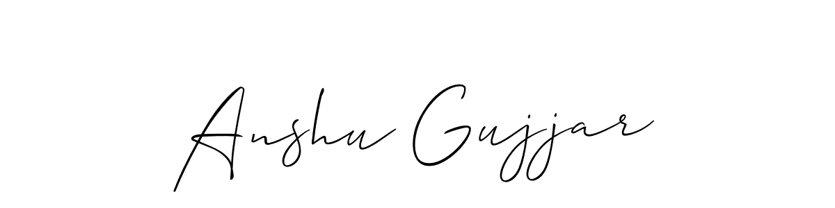 Best and Professional Signature Style for Anshu Gujjar. Allison_Script Best Signature Style Collection. Anshu Gujjar signature style 2 images and pictures png