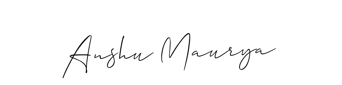 Best and Professional Signature Style for Anshu Maurya. Allison_Script Best Signature Style Collection. Anshu Maurya signature style 2 images and pictures png