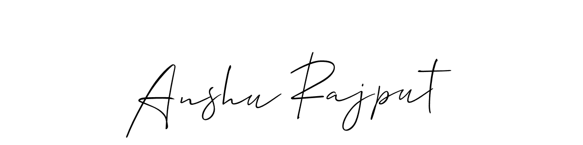 Also You can easily find your signature by using the search form. We will create Anshu Rajput name handwritten signature images for you free of cost using Allison_Script sign style. Anshu Rajput signature style 2 images and pictures png
