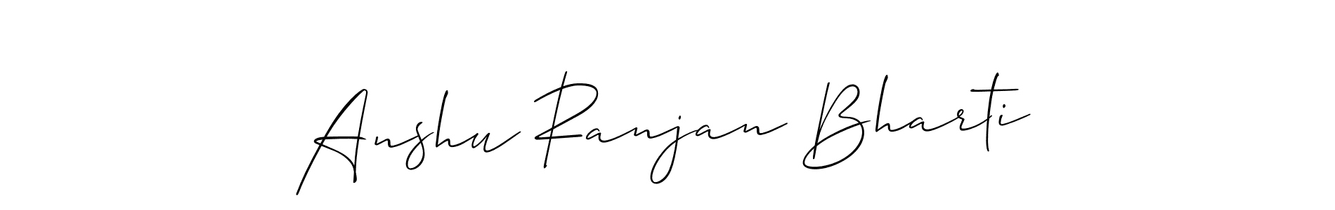 See photos of Anshu Ranjan Bharti official signature by Spectra . Check more albums & portfolios. Read reviews & check more about Allison_Script font. Anshu Ranjan Bharti signature style 2 images and pictures png