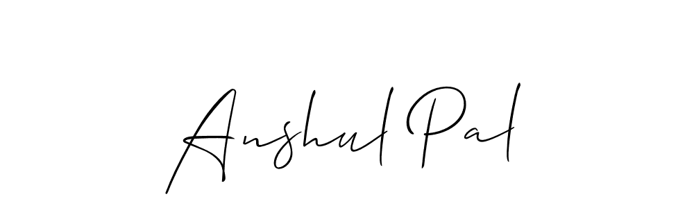 It looks lik you need a new signature style for name Anshul Pal. Design unique handwritten (Allison_Script) signature with our free signature maker in just a few clicks. Anshul Pal signature style 2 images and pictures png