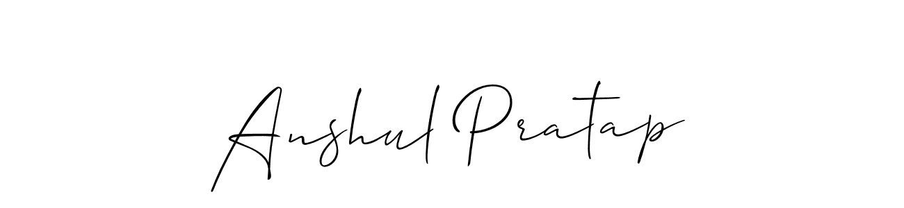 You should practise on your own different ways (Allison_Script) to write your name (Anshul Pratap) in signature. don't let someone else do it for you. Anshul Pratap signature style 2 images and pictures png