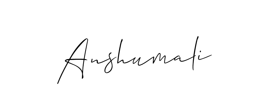 It looks lik you need a new signature style for name Anshumali. Design unique handwritten (Allison_Script) signature with our free signature maker in just a few clicks. Anshumali signature style 2 images and pictures png