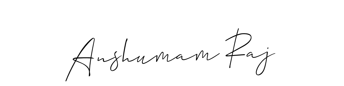 Anshumam Raj stylish signature style. Best Handwritten Sign (Allison_Script) for my name. Handwritten Signature Collection Ideas for my name Anshumam Raj. Anshumam Raj signature style 2 images and pictures png