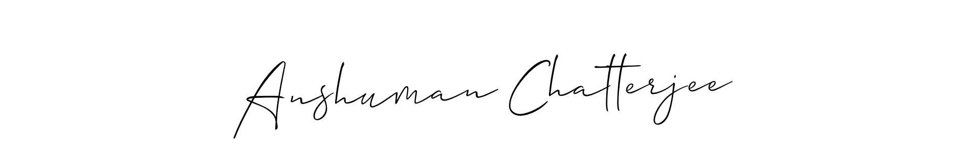 How to Draw Anshuman Chatterjee signature style? Allison_Script is a latest design signature styles for name Anshuman Chatterjee. Anshuman Chatterjee signature style 2 images and pictures png