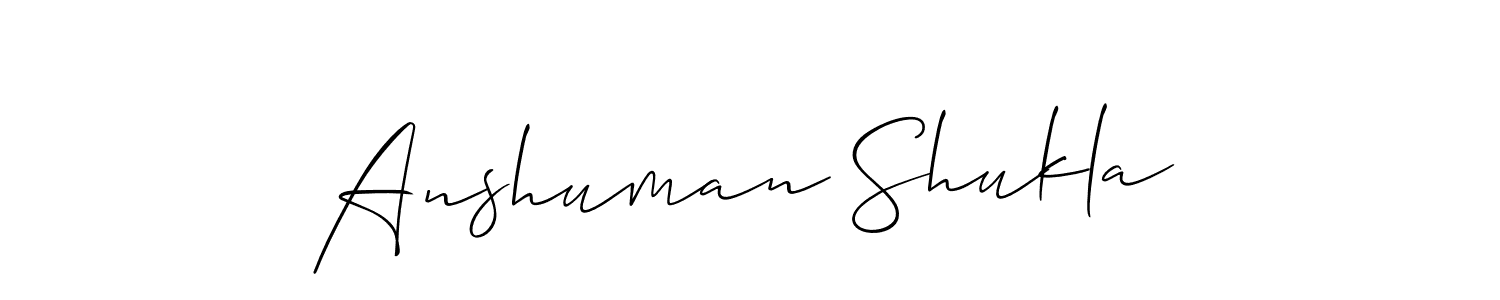 Once you've used our free online signature maker to create your best signature Allison_Script style, it's time to enjoy all of the benefits that Anshuman Shukla name signing documents. Anshuman Shukla signature style 2 images and pictures png