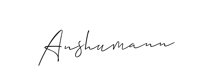 Best and Professional Signature Style for Anshumann. Allison_Script Best Signature Style Collection. Anshumann signature style 2 images and pictures png
