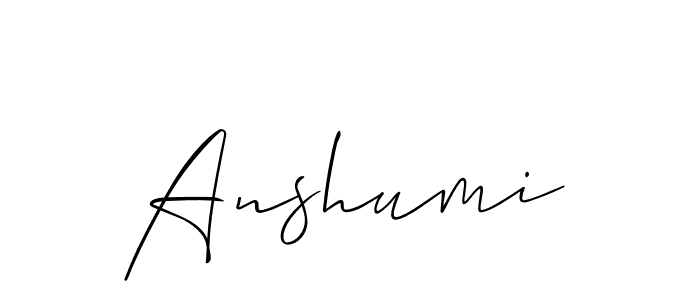 How to make Anshumi name signature. Use Allison_Script style for creating short signs online. This is the latest handwritten sign. Anshumi signature style 2 images and pictures png