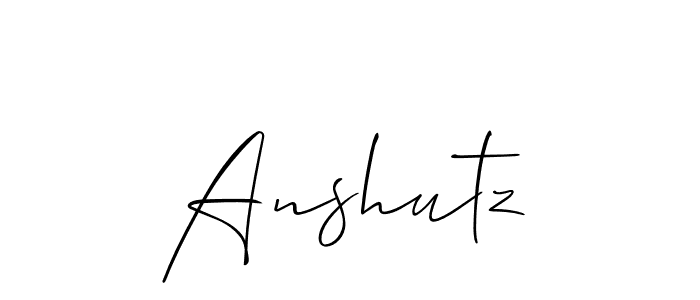 How to make Anshutz name signature. Use Allison_Script style for creating short signs online. This is the latest handwritten sign. Anshutz signature style 2 images and pictures png