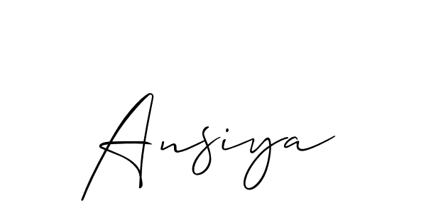 How to Draw Ansiya signature style? Allison_Script is a latest design signature styles for name Ansiya. Ansiya signature style 2 images and pictures png