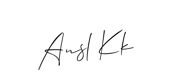 Here are the top 10 professional signature styles for the name Ansl Kk. These are the best autograph styles you can use for your name. Ansl Kk signature style 2 images and pictures png