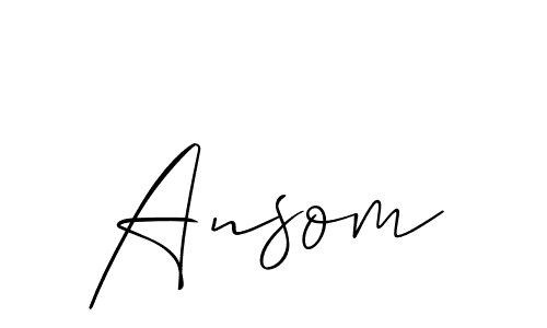 This is the best signature style for the Ansom name. Also you like these signature font (Allison_Script). Mix name signature. Ansom signature style 2 images and pictures png