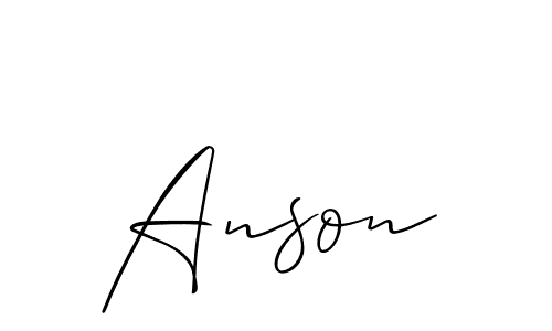 Anson stylish signature style. Best Handwritten Sign (Allison_Script) for my name. Handwritten Signature Collection Ideas for my name Anson. Anson signature style 2 images and pictures png