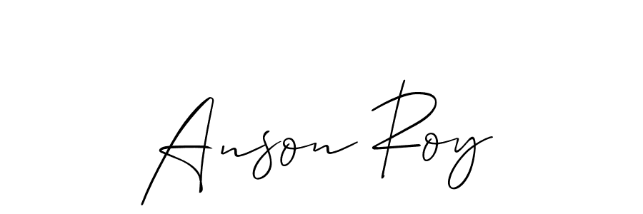 Make a beautiful signature design for name Anson Roy. With this signature (Allison_Script) style, you can create a handwritten signature for free. Anson Roy signature style 2 images and pictures png