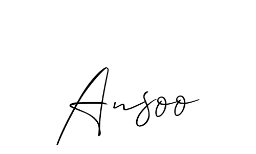 Also You can easily find your signature by using the search form. We will create Ansoo name handwritten signature images for you free of cost using Allison_Script sign style. Ansoo signature style 2 images and pictures png