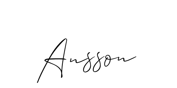 if you are searching for the best signature style for your name Ansson. so please give up your signature search. here we have designed multiple signature styles  using Allison_Script. Ansson signature style 2 images and pictures png