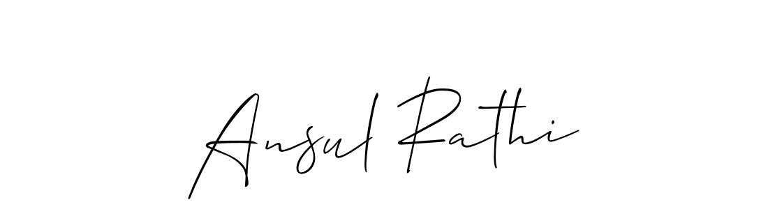 Also we have Ansul Rathi name is the best signature style. Create professional handwritten signature collection using Allison_Script autograph style. Ansul Rathi signature style 2 images and pictures png