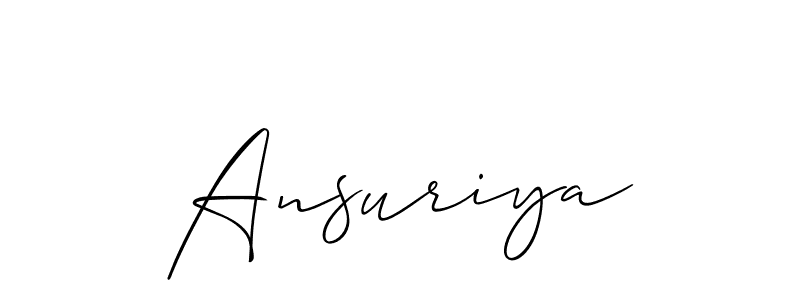 This is the best signature style for the Ansuriya name. Also you like these signature font (Allison_Script). Mix name signature. Ansuriya signature style 2 images and pictures png