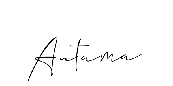 if you are searching for the best signature style for your name Antama. so please give up your signature search. here we have designed multiple signature styles  using Allison_Script. Antama signature style 2 images and pictures png