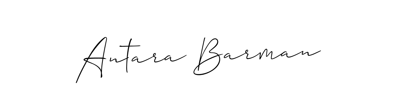 Also we have Antara Barman name is the best signature style. Create professional handwritten signature collection using Allison_Script autograph style. Antara Barman signature style 2 images and pictures png