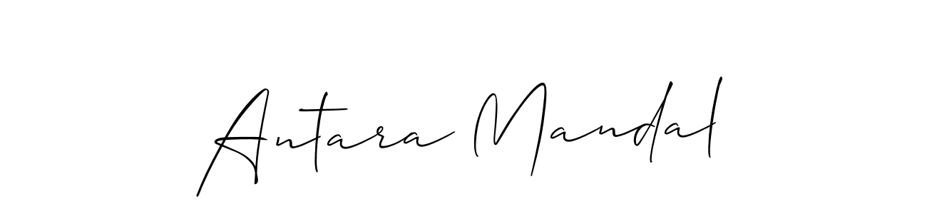 Antara Mandal stylish signature style. Best Handwritten Sign (Allison_Script) for my name. Handwritten Signature Collection Ideas for my name Antara Mandal. Antara Mandal signature style 2 images and pictures png