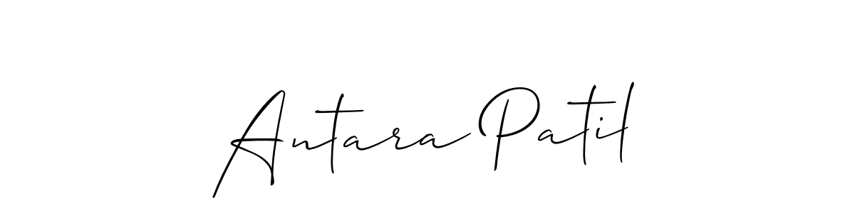 How to make Antara Patil name signature. Use Allison_Script style for creating short signs online. This is the latest handwritten sign. Antara Patil signature style 2 images and pictures png