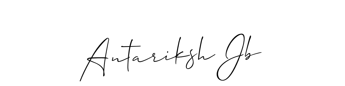 It looks lik you need a new signature style for name Antariksh Jb. Design unique handwritten (Allison_Script) signature with our free signature maker in just a few clicks. Antariksh Jb signature style 2 images and pictures png