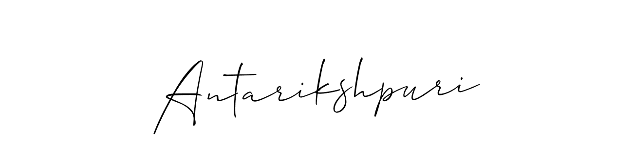 How to make Antarikshpuri name signature. Use Allison_Script style for creating short signs online. This is the latest handwritten sign. Antarikshpuri signature style 2 images and pictures png