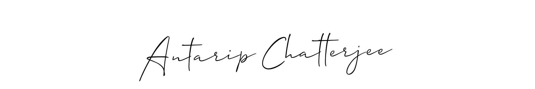 Use a signature maker to create a handwritten signature online. With this signature software, you can design (Allison_Script) your own signature for name Antarip Chatterjee. Antarip Chatterjee signature style 2 images and pictures png