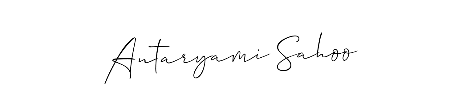How to Draw Antaryami Sahoo signature style? Allison_Script is a latest design signature styles for name Antaryami Sahoo. Antaryami Sahoo signature style 2 images and pictures png
