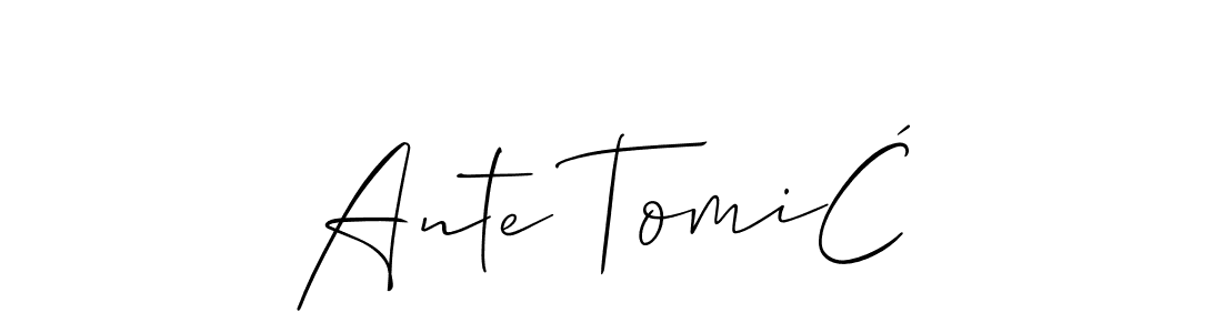 Check out images of Autograph of Ante TomiĆ name. Actor Ante TomiĆ Signature Style. Allison_Script is a professional sign style online. Ante TomiĆ signature style 2 images and pictures png