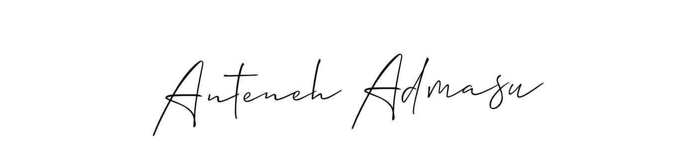 This is the best signature style for the Anteneh Admasu name. Also you like these signature font (Allison_Script). Mix name signature. Anteneh Admasu signature style 2 images and pictures png