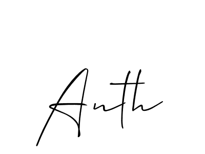 Make a beautiful signature design for name Anth. Use this online signature maker to create a handwritten signature for free. Anth signature style 2 images and pictures png