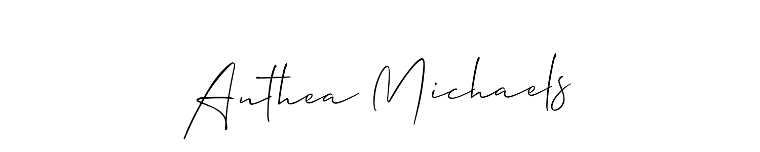 Make a beautiful signature design for name Anthea Michaels. Use this online signature maker to create a handwritten signature for free. Anthea Michaels signature style 2 images and pictures png
