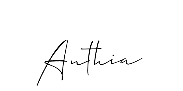 How to make Anthia name signature. Use Allison_Script style for creating short signs online. This is the latest handwritten sign. Anthia signature style 2 images and pictures png